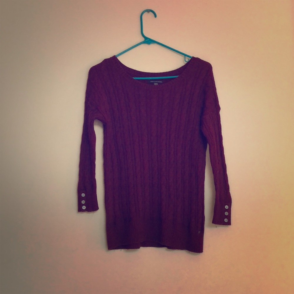 American Eagle red sweater size S
